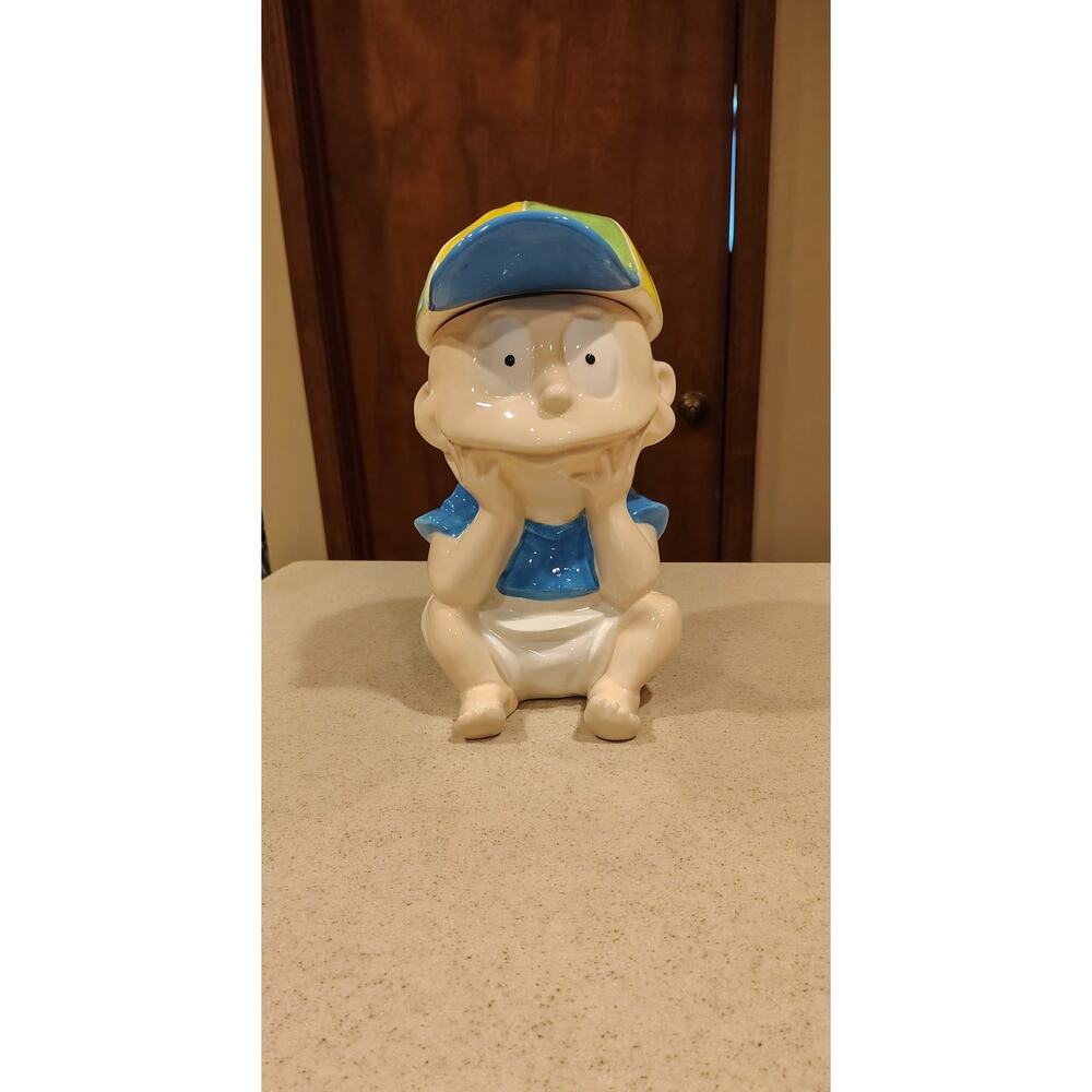 Vintage 1996 Treasure Craft Rugrats Tommy Pickles Cookie Jar Ceramic With Box